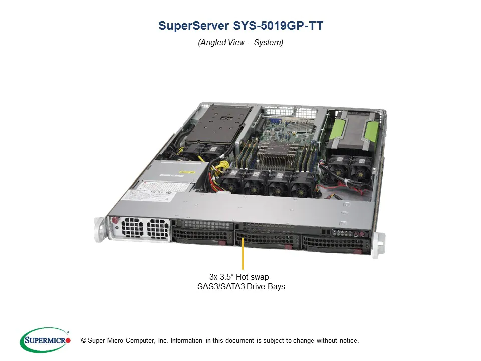  Industrial Servers - SYS-5019GP-TT